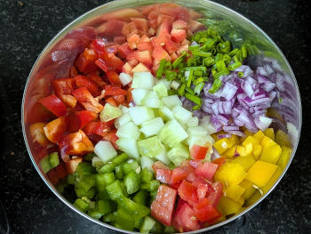 Quinoa salad Preparation Step